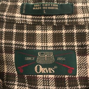 Vintage 90’s orvis flannel button up long sleeves